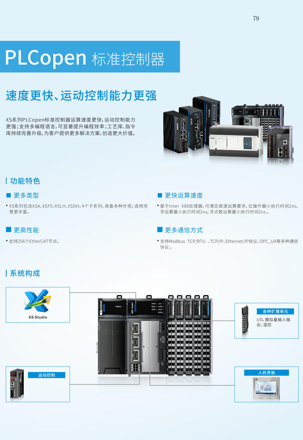 信捷XS系列PLCopen标准控制器