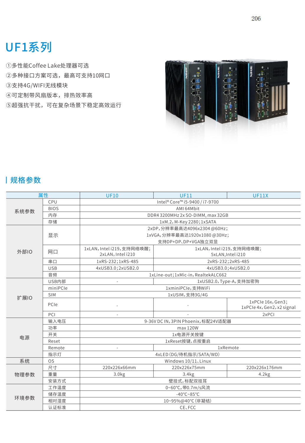 信捷 UF 系列可扩展 IoT 工业控制器UF1